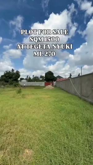 Plot for sale in Tegeta Nyuki, Dar Es Salaam sqm 1500 Plot for sale in Tegeta Nyuki, Dar Es Salaam sqm 1500