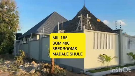 Nyumba ya vyumba vitatu inauzwa Madale, Dar Es Salaam (400 sqm)