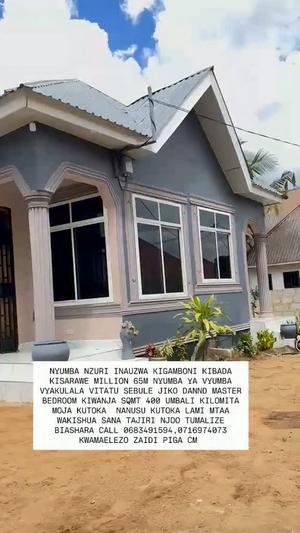 Nyumba ya vyumba vitatu inauzwa Kigamboni Kibada, Dar Es Salaam (400 sqm)