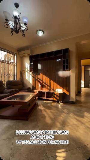 Nyumba/Apartment ya vyumba vitatu inapangishwa Mikocheni, Dar Es Salaam