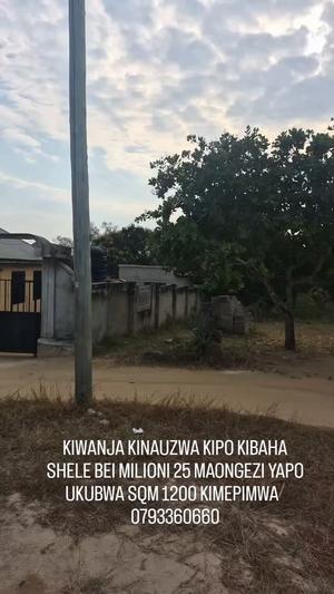 Kiwanja kinauzwa Kibaha Shele, Pwani (1200 sqm) Kiwanja kinauzwa Kibaha Shele, Pwani (1200 sqm)