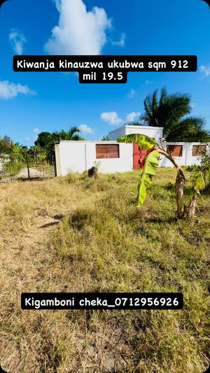 Kiwanja kinauzwa Cheka Avic Town Kigamboni, Dar Es Salaam (912 sqm) Kiwanja kinauzwa Cheka Avic Town Kigamboni, Dar Es Salaam (912 sqm)