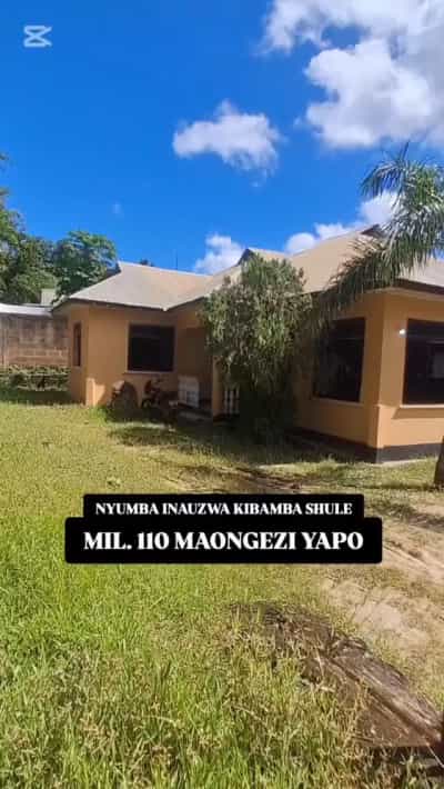 Nyumba ya vyumba vitatu inauzwa Kibamba Shule, Dar Es Salaam (900 sqm)