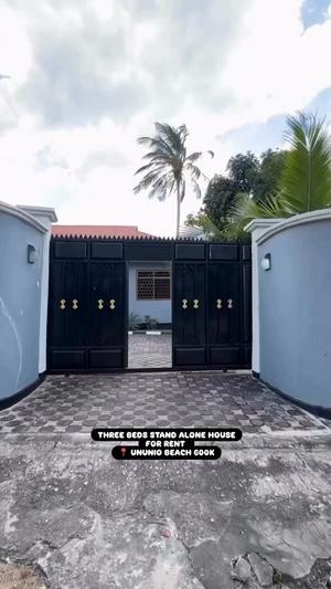 Apartment ya vyumba vitatu inapangishwa Ununio Beach, Dar Es Salaam