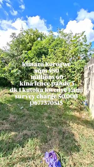 Kiwanja kinauzwa Kimara Korogwe, Dar Es Salaam (450 sqm)