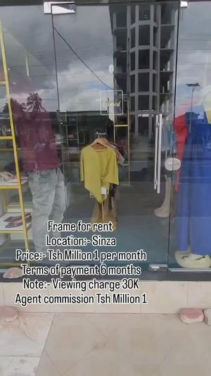 Frame ya Biashara inapangishwa Sinza, Dar Es Salaam