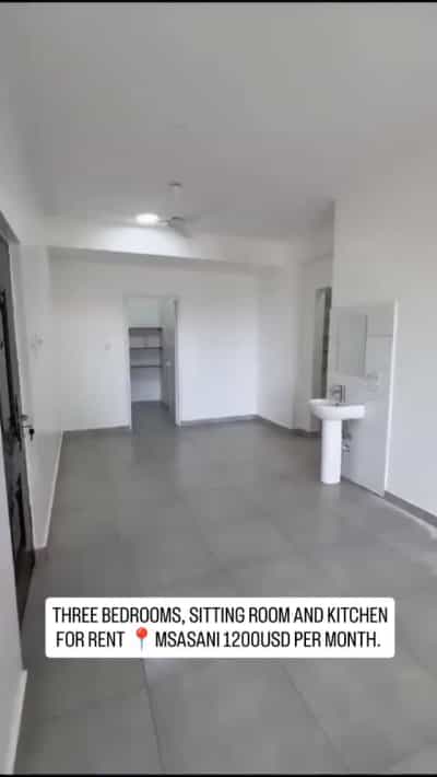 Apartment ya vyumba vitatu inapangishwa Msasani, Dar Es Salaam