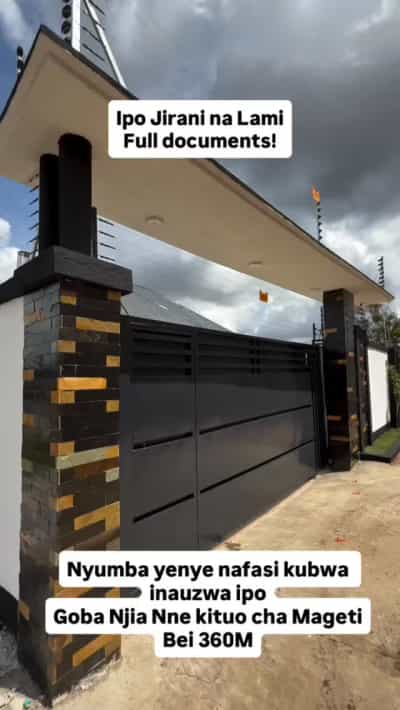 Nyumba ya vyumba vinne inauzwa GOBA NJIA NNE MTAA WA MAGETI, Dar Es Salaam (500 sqm)