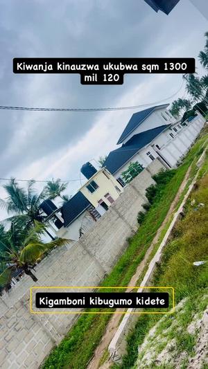 Residential Plot for Sale in Kidete Kibugumo, Kigamboni, Dar Es Salaam (1300 sqm)