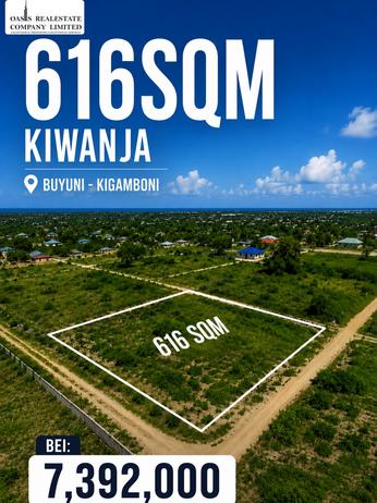 Residential Plot for Sale in Buyuni, Dar Es Salaam (616 sqm)