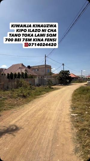 Kiwanja kinauzwa Ilazo Toronto, Dodoma sqm 700 Kiwanja kinauzwa Ilazo Toronto, Dodoma sqm 700