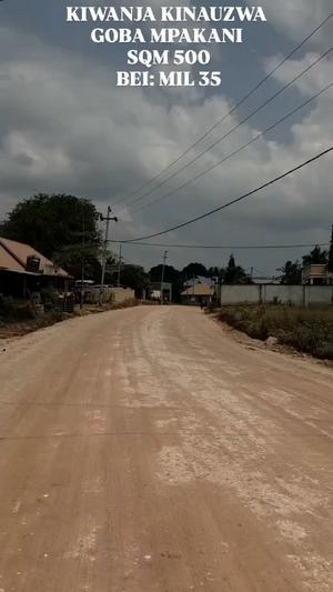 Kiwanja kinauzwa Goba Mpakani, Dar Es Salaam (500 sqm) Kiwanja kinauzwa Goba Mpakani, Dar Es Salaam (500 sqm)
