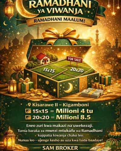 Residential Plots for Sale in Kisarawe II, Kigamboni, Dar Es Salaam (225 sqm)