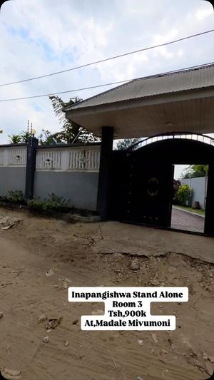 Nyumba ya vyumba vitatu inapangishwa Madale Mivumoni, Dar Es Salaam
