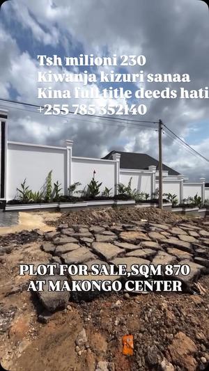 Residential Plot for Sale in Makongo Juu Center, Dar Es Salaam (870 sqm)