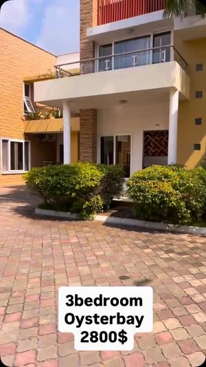 Apartment (Furnished) ya vyumba vitatu inapangishwa Oysterbay, Dar Es Salaam