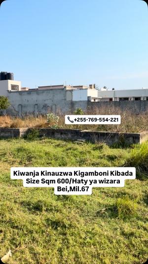 Residential Plot for Sale in Kigamboni Kibada, Dar Es Salaam (600 sqm) Residential Plot for Sale in Kigamboni Kibada, Dar Es Salaam (600 sqm)