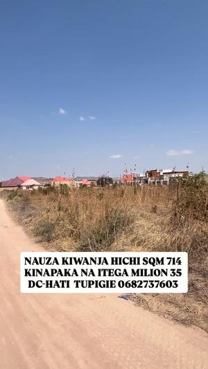 Kiwanja kinauzwa Michese, Dodoma sqm 714 Kiwanja kinauzwa Michese, Dodoma sqm 714