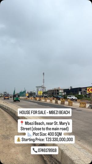 House for Sale in Mbezi Beach, Dar Es Salaam (400 sqm)