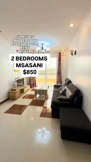 Nyumba (Furnished) ya vyumba viwili inapangishwa Msasani, Dar Es Salaam