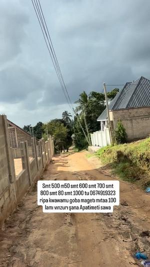 Kiwanja kinauzwa Goba Mageti, Dar Es Salaam sqm 500