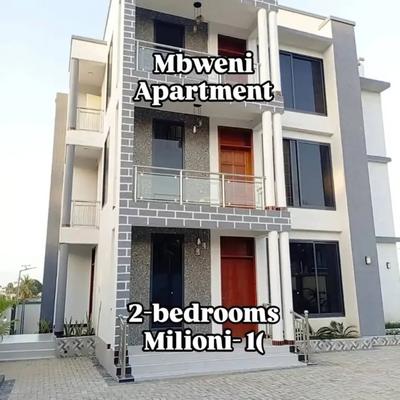 Nyumba ya vyumba viwili inapangishwa Mbweni, Dar Es Salaam