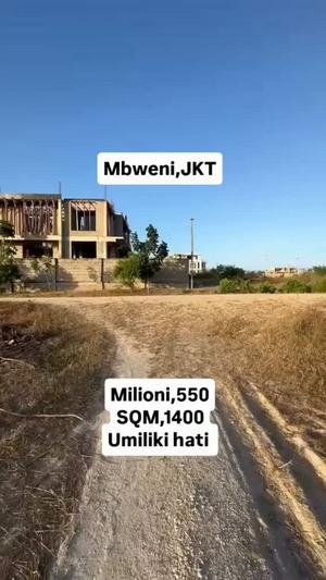 Residential Plot for Sale in Mbweni JKT Brock 8, Dar Es Salaam (1400 sqm) Residential Plot for Sale in Mbweni JKT Brock 8, Dar Es Salaam (1400 sqm)