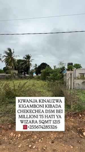 Plot for sale in Kibada, Dar Es Salaam sqm 1215