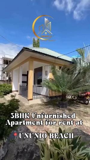 Nyumba/Apartment ya vyumba vitatu inapangishwa Ununio Beach, Dar Es Salaam