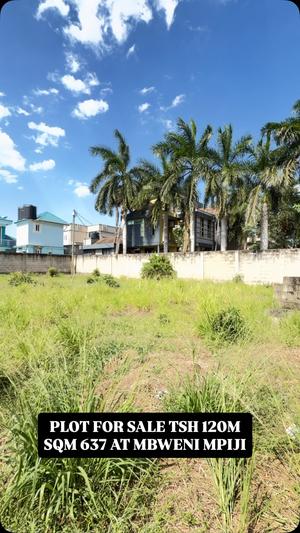 Kiwanja kinauzwa Mbweni Mpiji, Dar Es Salaam sqm 637