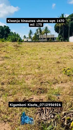Kiwanja kinauzwa Kisota, Dar Es Salaam sqm 1470 Kiwanja kinauzwa Kisota, Dar Es Salaam sqm 1470
