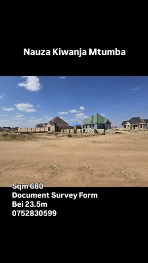 Kiwanja kinauzwa Mtumba, Dodoma sqm 680