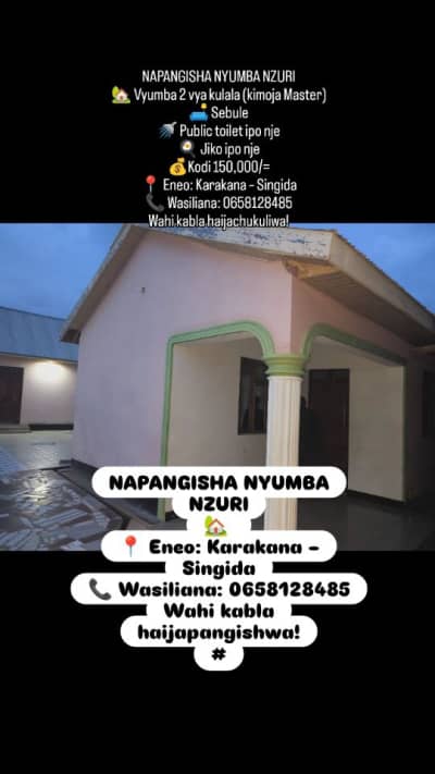 2 Bedrooms House for Rent in Singida