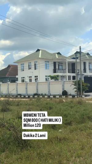 Residential Plot for Sale in Mbweni Teta, Dar Es Salaam (800 sqm) Residential Plot for Sale in Mbweni Teta, Dar Es Salaam (800 sqm)