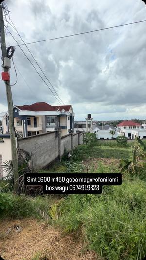 Kiwanja kinauzwa Goba Magorofani, Dar Es Salaam sqm 1600 Kiwanja kinauzwa Goba Magorofani, Dar Es Salaam sqm 1600