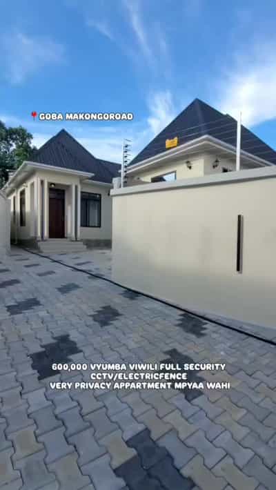 Nyumba ya vyumba viwili inapangishwa Goba Makongoroad, Dar Es Salaam