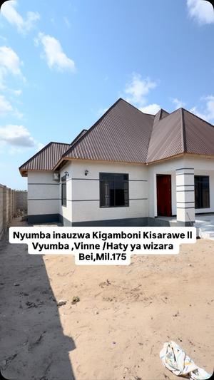 Nyumba ya vyumba vinne inauzwa Kigamboni, Kibada Kisarawe II, Dar Es Salaam (700 sqm)
