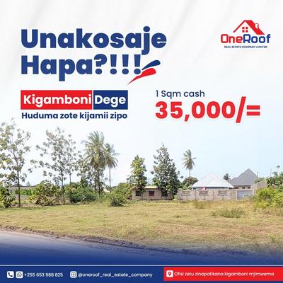 Residential Plot for Sale in Kigamboni, Dar Es Salaam Residential Plot for Sale in Kigamboni, Dar Es Salaam