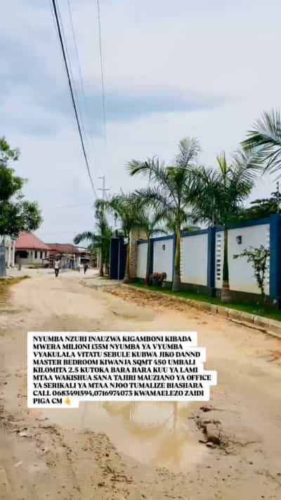 Nyumba ya vyumba vitatu inauzwa Kibada Mwera, Dar Es Salaam (450 sqm) Nyumba ya vyumba vitatu inauzwa Kibada Mwera, Dar Es Salaam (450 sqm)