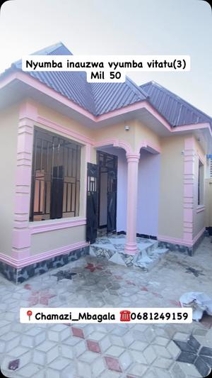 Nyumba ya vyumba vitatu inauzwa Chamazi, Dar Es Salaam Nyumba ya vyumba vitatu inauzwa Chamazi, Dar Es Salaam