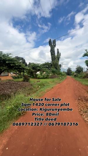 Kiwanja kinauzwa Kigurunyembe, Morogoro sqm 1430