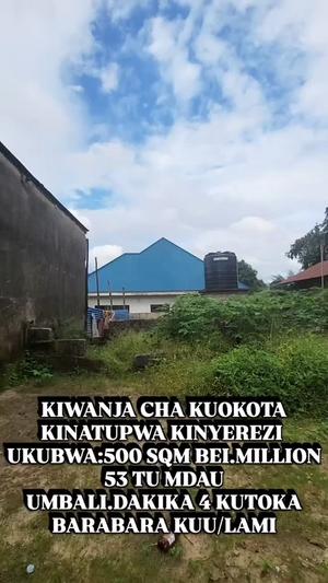 Kiwanja kinauzwa Tabata Kinyerezi Mwisho, Dar Es Salaam (500 sqm)