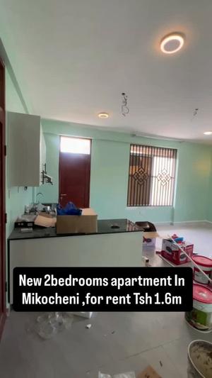Nyumba ya vyumba viwili inapangishwa Mikocheni, Dar Es Salaam