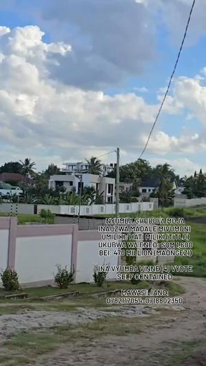 Nyumba ya vyumba vinne inauzwa Madale Mivumoni, Dar Es Salaam (1600 sqm)