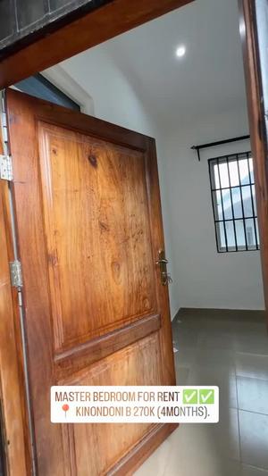 Apartment ya chumba kimoja inapangishwa Kinondoni B, Dar Es Salaam