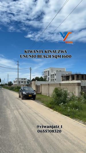 Plot for sale in Ununio Beach, Dar Es Salaam sqm 1600