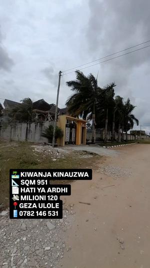 Residential Plot for Sale in Kigamboni Geza Ulole, Dar Es Salaam (951 sqm)
