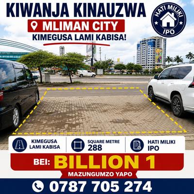 Commercial Plot for Sale in Mlimani City, Dar Es Salaam (288 sqm)