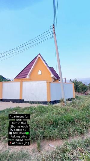 Nyumba/Apartment ya vyumba viwili inauzwa Bunju B Mabwepande, Dar Es Salaam Nyumba/Apartment ya vyumba viwili inauzwa Bunju B Mabwepande, Dar Es Salaam