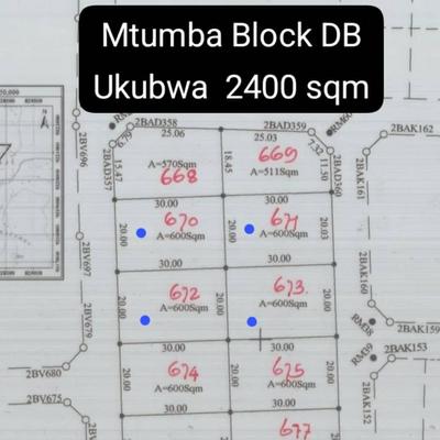 Residential Plots for Sale in Mtumba Mji Wa Serikali, Dodoma (600 sqm)